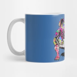 French bulldog in graffiti Mug